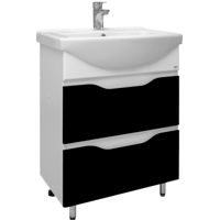 Шкаф под умывальник Mashtab 11635 Print cu 2 sertare 80cm Alb