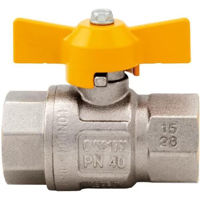 Запорная арматура Itap 068B034 Robinet bila D.3/4" FI/FI "GAZ" PN40 fluture