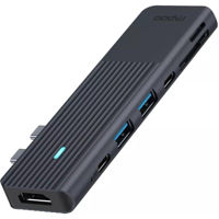 Переходник для IT Rapoo 217690 UCM-2003 USB-C Multiport Adapter, 7-in-2, grey