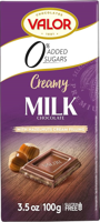 Ciocolata Valor cu lapte cu crema de alune 100g