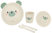 Seturi pentru hrănire bebelușilor Kikka Boo 31302040071 Set de masa din 5 piese Bamboo Bear Mint