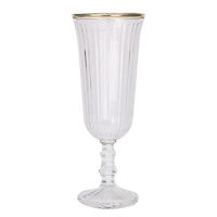 Посуда для напитков Promstore 52453 Pocal pentru sampanie Golden Rim 120ml