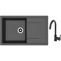 Мойка кухонная со смесителем Dr.Gans Techno 860 + SanDonna F 7073 negru