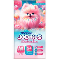 Аксессуар для самых маленьких Joonies 956005 Marshmallow Подгузники-трусики, M (6-11 кг), 54 шт.