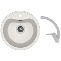 Мойка кухонная со смесителем Dr.Gans DORA + SanDonna F 1069 gri