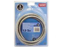 Furtun pentru dus telescopic double Tatay 1.5-2m, inox