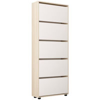 Raft pentru încălțăminte Mobildor-Lux Leo 60x27x203H cm Sonoma/White