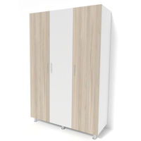 Шкаф Smartex N3 180cm Белый/Дуб Светлый