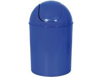 Cos pentru gunoi cu capac batant MSV 5l, plastic, albastru