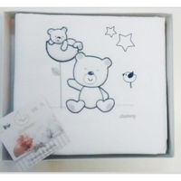 Комплект подушек и одеял Italbaby 020.2000- 0055 Покрывало пике Blue Bear 110*150