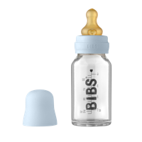 Biberon din sticla BIBS Baby Blue (0+) 110 ml