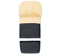 Конверт для коляски из натуральной шерсти Womar Zaffiro Sleep&Grow Wool Graphite