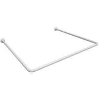 Bară pentru perdea de duș miscellaneous 8017 Bara baie din aluminiu 90x90x90cm, alba