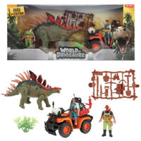 Игрушка Toi-Toys 37503C Lumea dinozaurilor, Jeep cu dinozaur