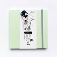 Sketchbook Malevich pentru markeri Fashion, mentă, 75 gm, 15x15, 80 foi