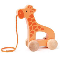 Игрушка Hape E0906 Jucărie de tras Girafa