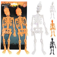 Декор Promstore 43761 Suvenir Halloween Schelet suspendabil 2buc, 24cm