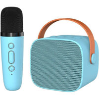 Колонка портативная Bluetooth Helmet Portable Karaoke Set Microphone and Speaker P2, 6W, Blue
