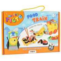 Набор для творчества Strateg 57995 Мистер тесто, Food Train, 40buc