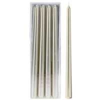 Декор Promstore 10443 Набор свечей Rogito 4шт, 30cm, металлик золотой