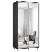 Dulap Mobildor-Lux Aron-S uși glisante din oglinzi (120x60x200H cm) Anthracite