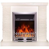 Șemineu electric ArtFlame Rock & Galileo silver, 903x980x300 mm, Alb