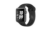 Apple Watch Series 3, 42mm, Space Gray Aluminium Case With Anthracite / Black Nike Sport Band, MTF42