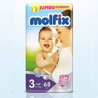 Molfix подгузники Jumbo 3, 4-9 кг, 68 шт