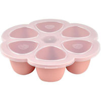 Container alimentare Beaba B912615 Old Pink ermetic silicon multiportii 6x150ml
