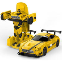 Игрушка Rastar 62300 Die cast 1:32 Mercedes-Benz GT3 Transformable car, galbena, 58369