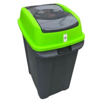 Урна для мусора Hydro S HIPPO, Antracit / Verde, 70 L 0430544