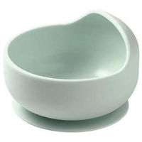 Посуда для кормления BabyOno 1481/03 Vas din silicon cu ventuza (verde)