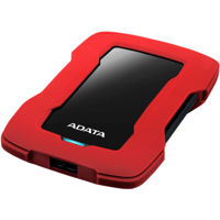 1.0TB (USB3.1) 2.5" ADATA HD330 Anti-Shock External Hard Drive, Red (AHD330-1TU31-CRD)