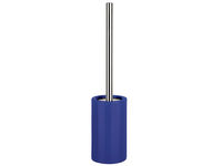 Perie WC cu suport Spirella Tube, violet, din portelan