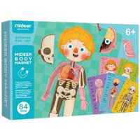 Головоломка Mideer CT7013 Puzzle magnetic Corpul uman, 90 elem.