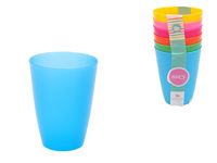 Set pahare EH 6buc, 270ml 6culori, din plastic