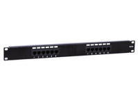 12 port patch panel cat.5e, LY-PP5-02