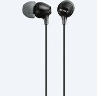 Earphones  SONY  MDR-EX15AP, Mic on cable,  4pin 3.5mm jack L-shaped, Cable: 1.2m, Black
