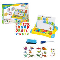 Набор для творчества Essa 5004 Tabla magnetica cu litere și carduri Dinozauri