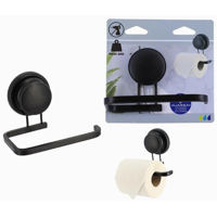 Держатель бумаги Tendance 55837 Suport hartie WC pe ventuza Aluminium 14x8.5cm negru