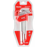 Набор ручных инструментов Ronix RH-2034 chei hexagonale 1,5-10 mm lungi cu bilă. 9 buc.