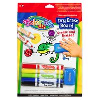 Bord pentru desen "Colorino" Scrie-șterge cu markere și un burete