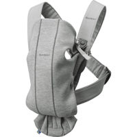Кенгуру BabyBjorn 021072E1 Mini Light Grey cu pozitii multiple de purtare, 3D Jersey