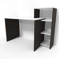 Офисный стол Smartex (10955) M2 110cm Alb+Negru