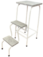 купить Стул ступенчатый, 310x310x670 мм, белый в Кишинёве