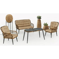 Садовая мебель Hydro S Садовый набор Hola Porto, коричневый