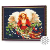 Картина по номерам Art Gallery GA70877 Mozaic cu diamante 40x50cm Inger de Craciun
