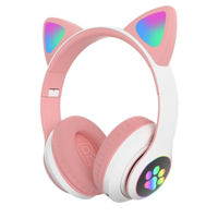Наушники беспроводные Essa STN28-1 Căști Bluetooth Cat Ear (urechi luminiscente)