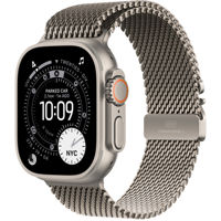 Ceas inteligent Apple Watch Ultra 3 GPS + Cellular 49mm Natural Titanium Case with Natural Titanium Milanese Loop - Large MF0E4QI/A