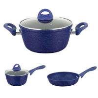 Набор посуды miscellaneous Hot Chef Marble Blue 5pcs
